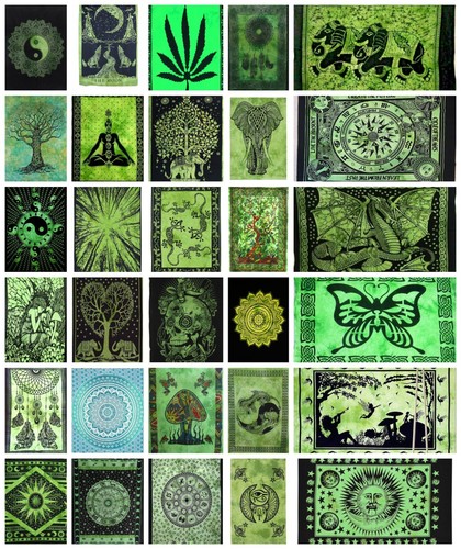 Green tapestries cotton tie - tapestries,