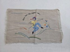 Hand embroidered Tom Tom the