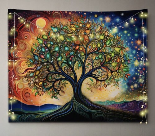 Tree life wall tapestry - of,