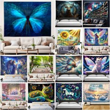 Large Angel Wings Cat Tapestry