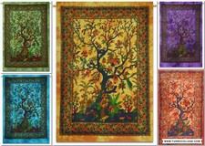 Tapestry Yoga Mat Dry Tree Of