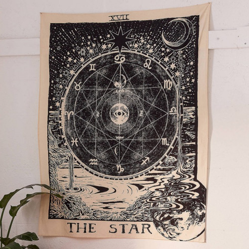 The star tarot tapestry - star,