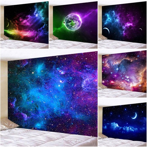 Large night galaxy - night, moon