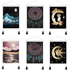 Tapestry Tassels Moon Mountain